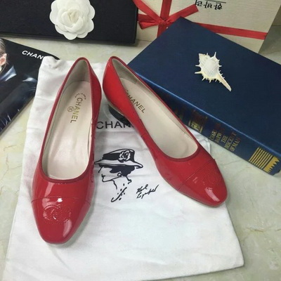 CHANEL Shallow mouth flat shoes Women--017